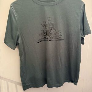 Floral Graphic Short Sleeve Tee - Green